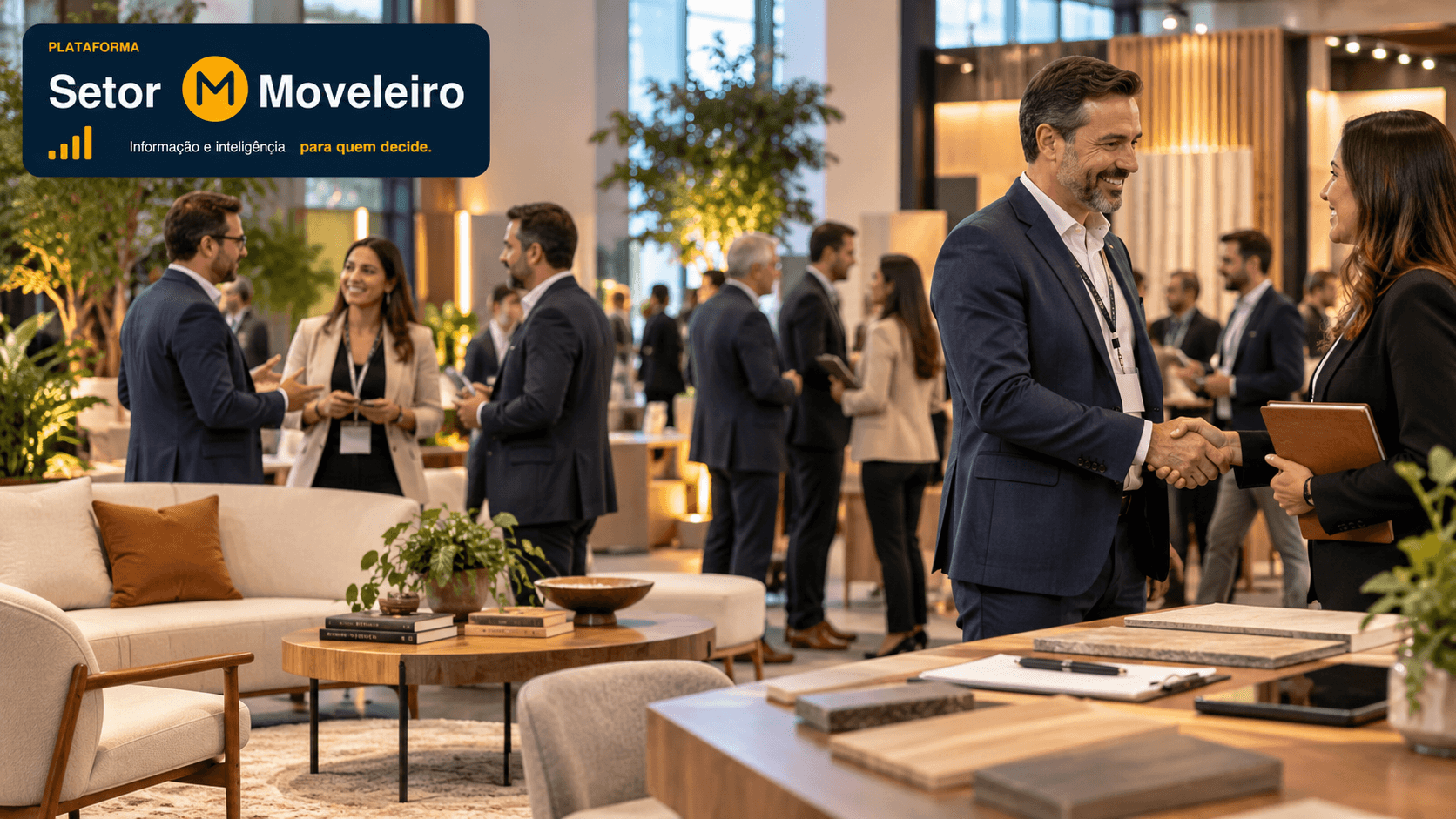 Congresso Nacional Moveleiro 2026 com networking e geração de negócios entre profissionais do setor