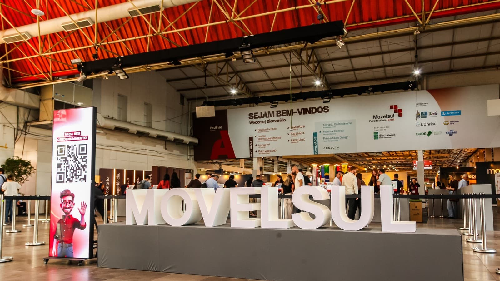 Entrada da Movelsul Brasil 2026 no Parque de Eventos de Bento Gonçalves