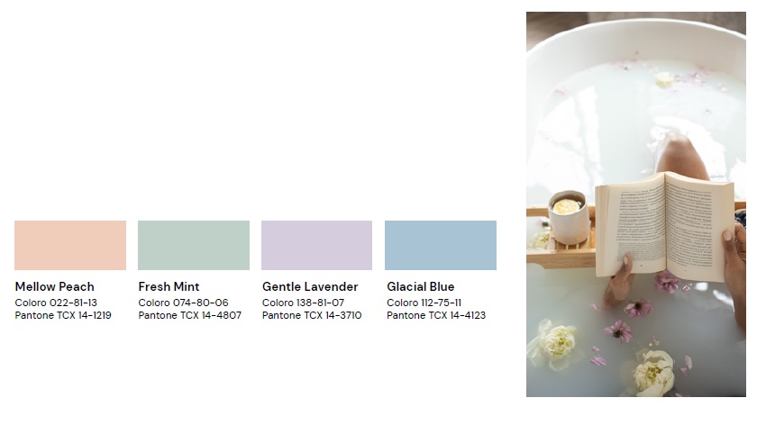 Descanso e recuperação - cores e design de móveis